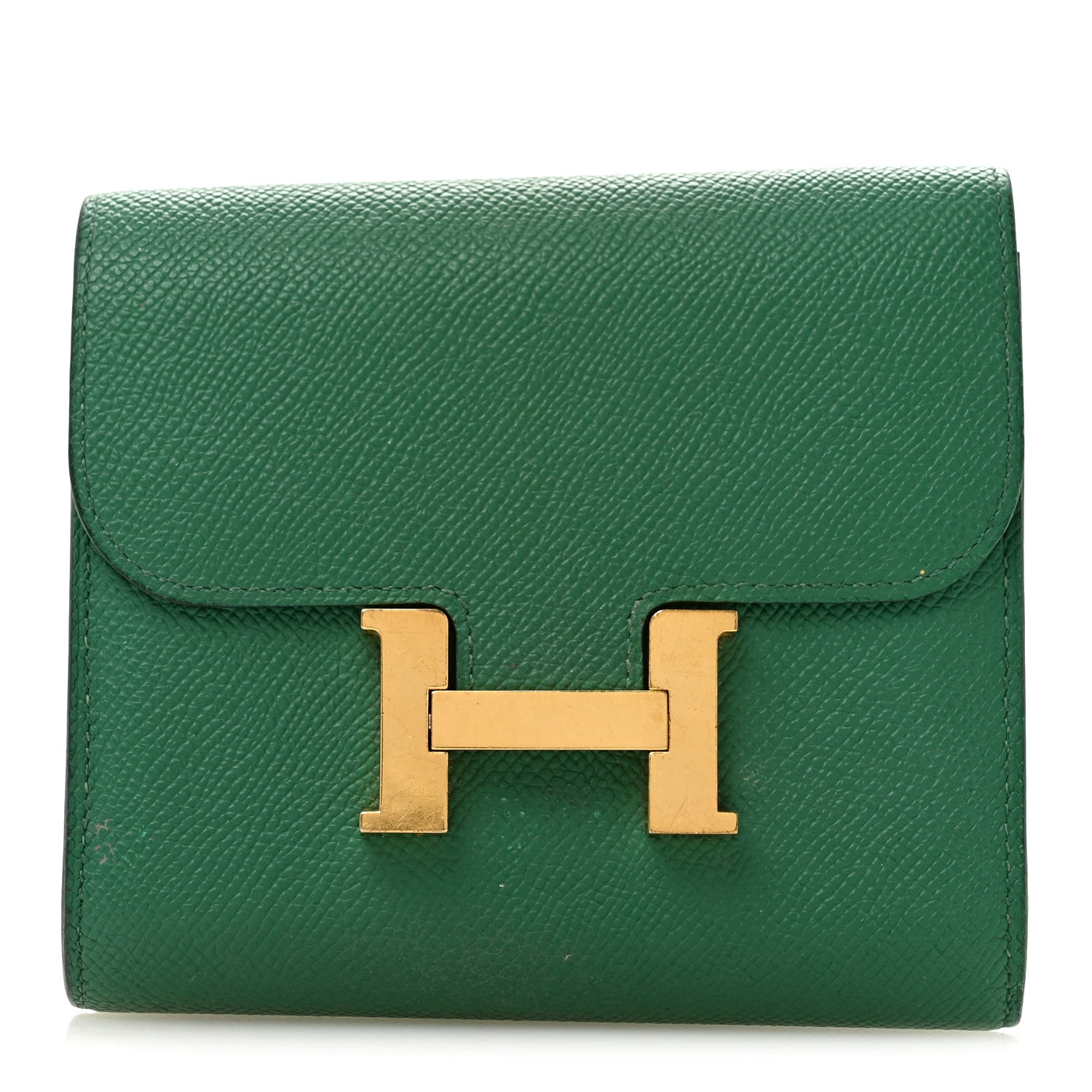 Hermes Epsom Constance Short Wallet Vert Vertigo 1 of 11
