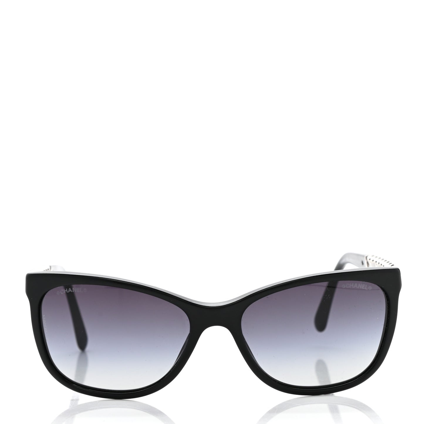 Cat Eye Chain Sunglasses 5260-Q Black