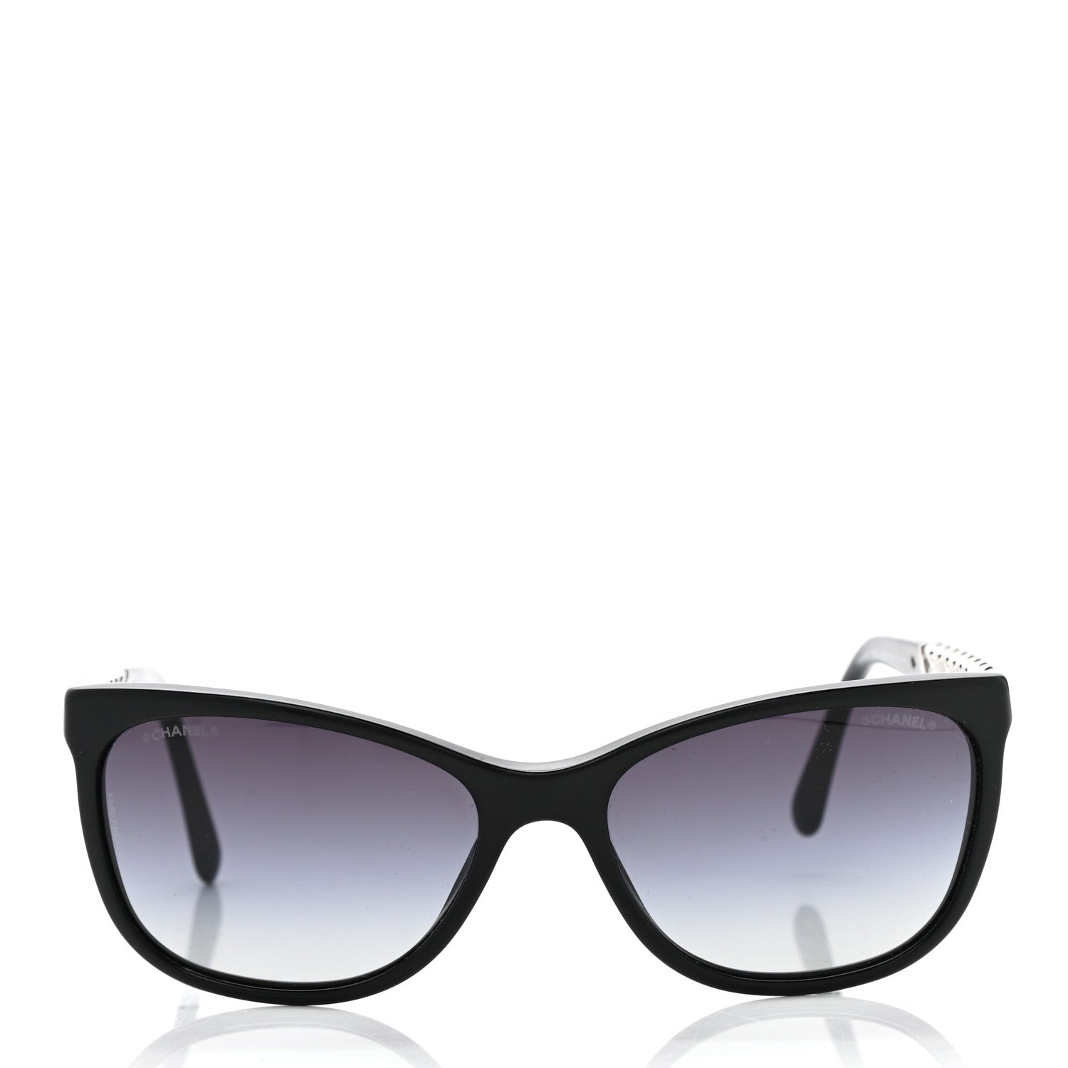 Chanel Cat Eye Chain Sunglasses 5260-Q Black 2 of 8