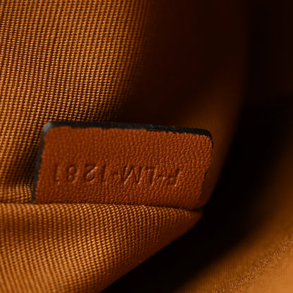 Celine Triomphe Canvas Lambskin Small Pouch Tan 8 of 8