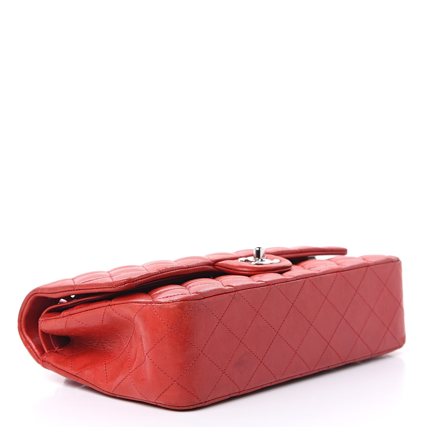 Chanel Lambskin Quilted Medium Double Flap Red 4 of 20