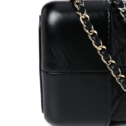 Chanel Aged Calfskin Quilted Gabrielle Backpack Black 13 of 13