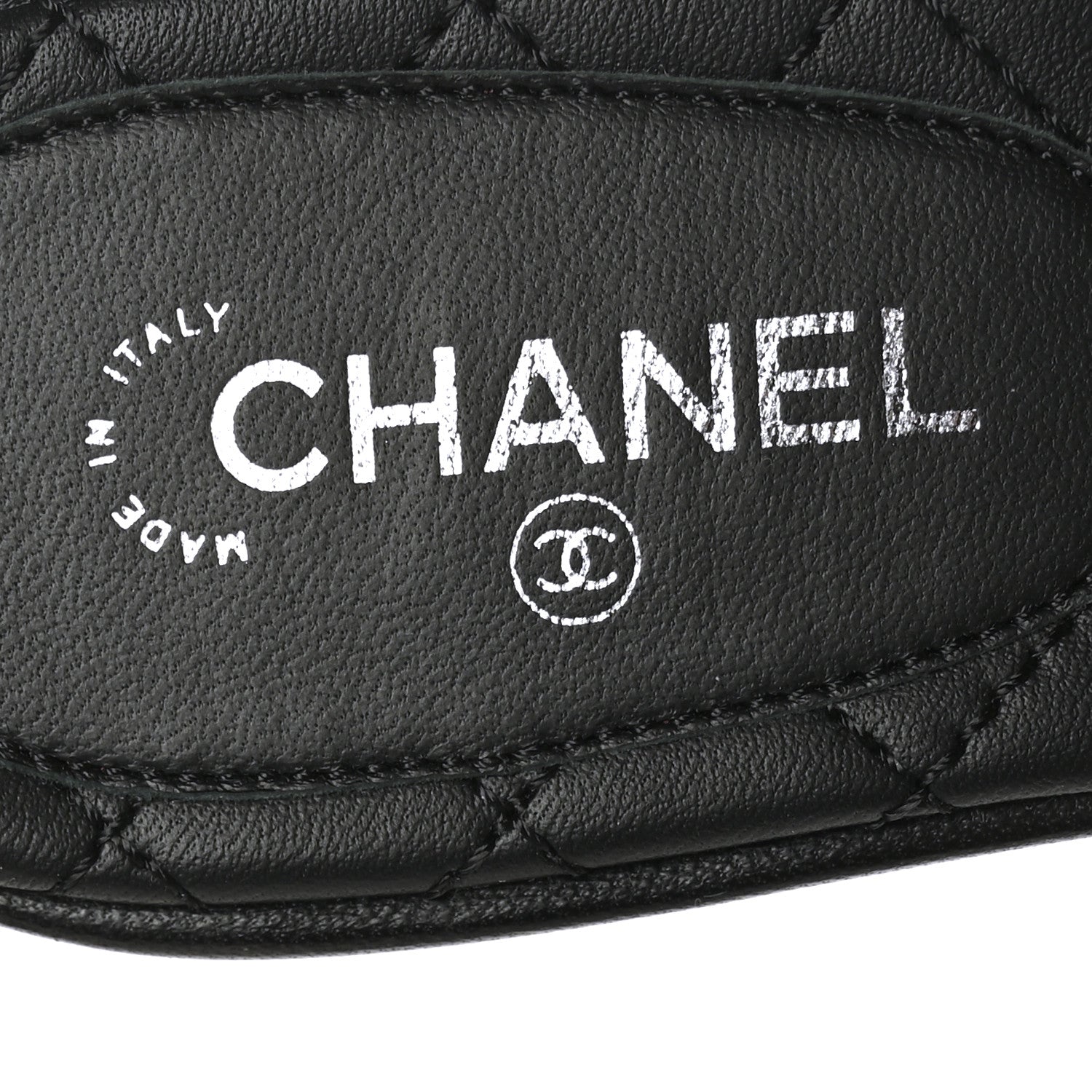Chanel Crystal CC Thong Sandals 36 Black 6 of 7