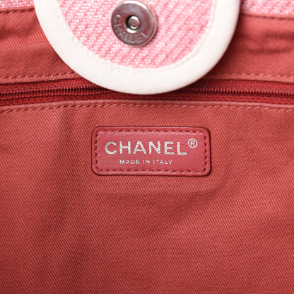 Chanel Canvas Medium Deauville Tote Pink 5 of 9