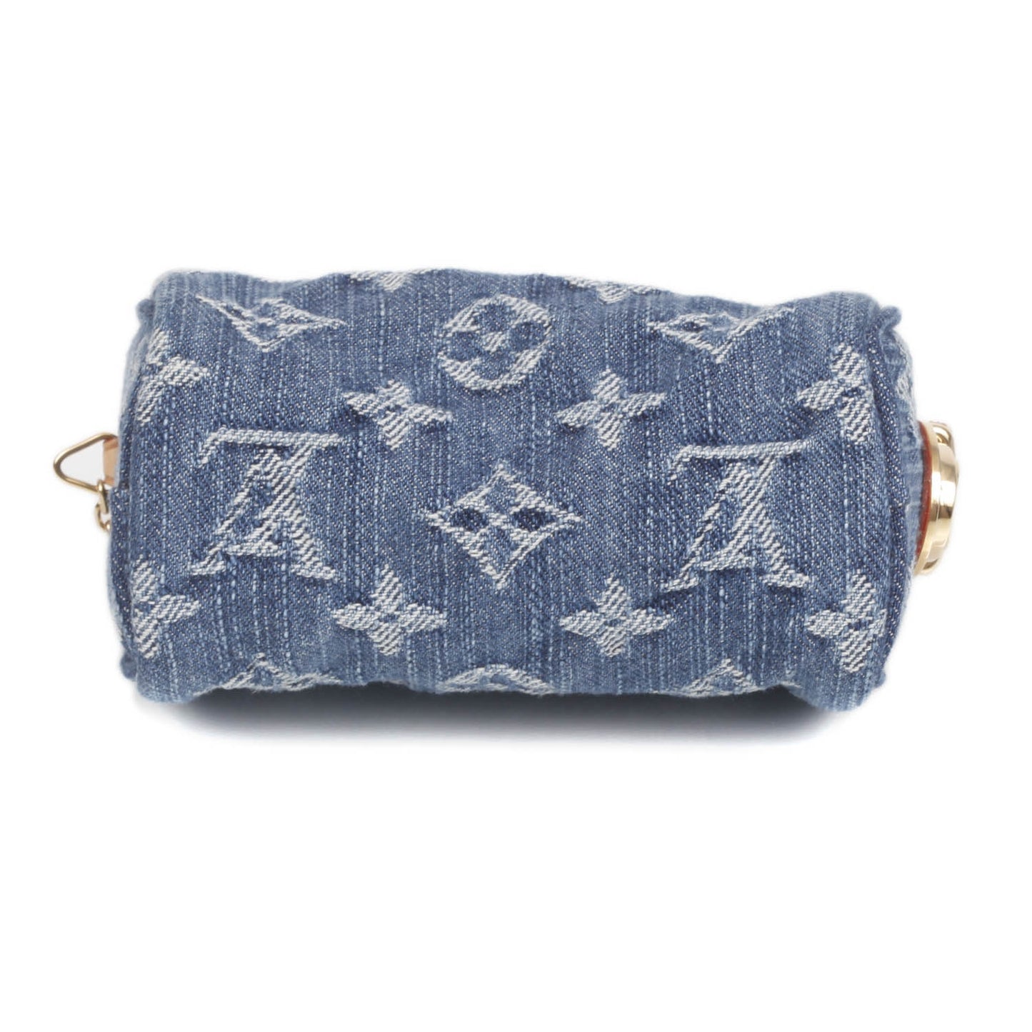 Monogram Denim Pochette Speedy PM Key Holder Blue