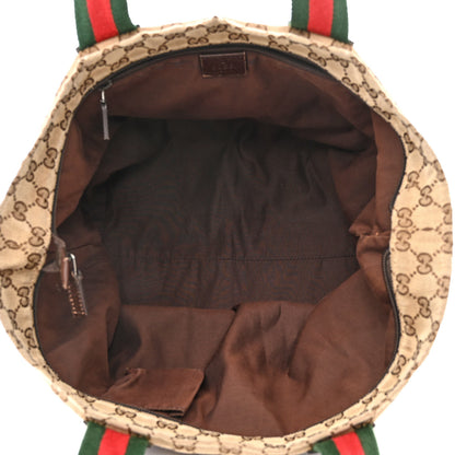 Gucci GG Monogram Large Web Handle Bucket Tote 5 of 16