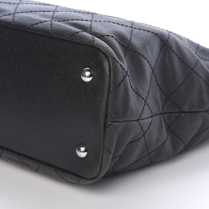 Chanel Grained Calfskin Quilted Large Daily Shopping Tote Black 6 of 10