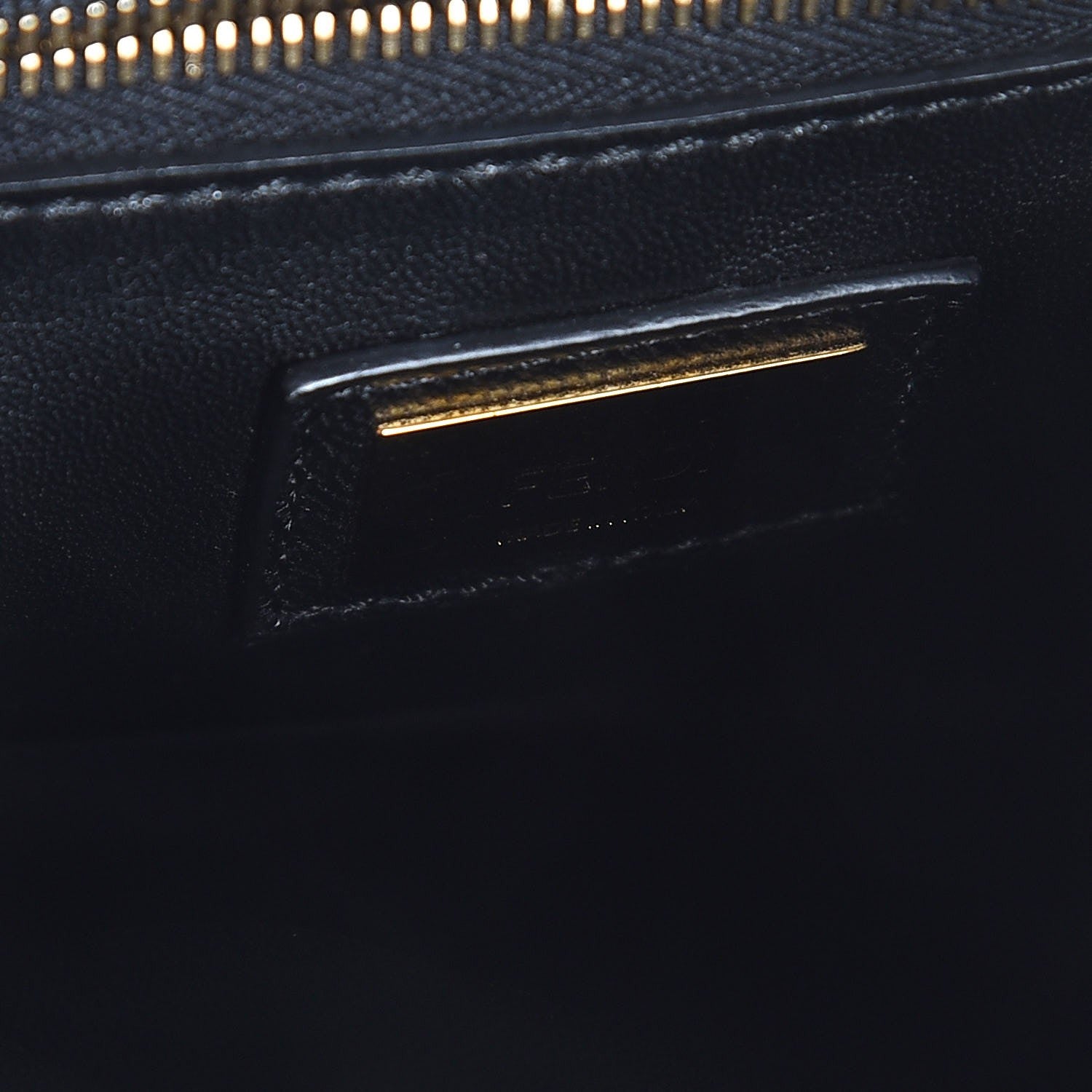 Fendi Nappa Mini Peekaboo Iconic Satchel Black 7 of 8