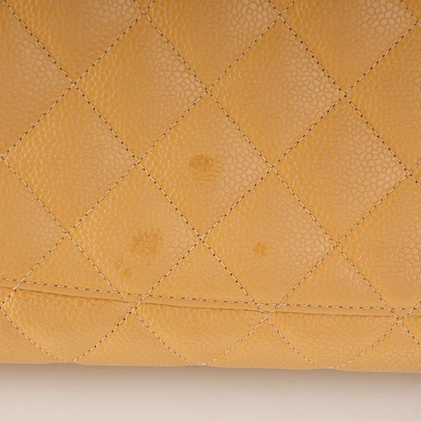 Caviar Quilted Grand Shopping Tote GST Beige