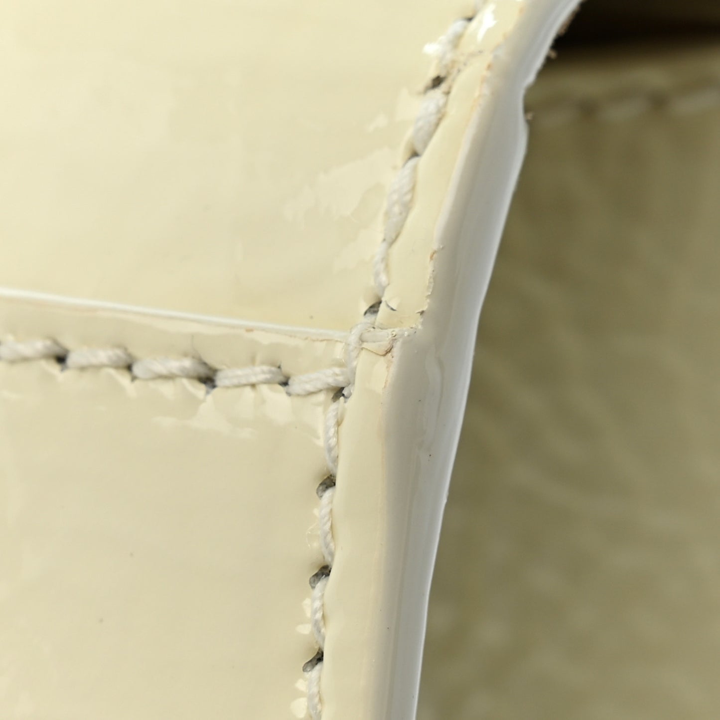 Textured Patent Calfskin Small Madeline Satchel Latte