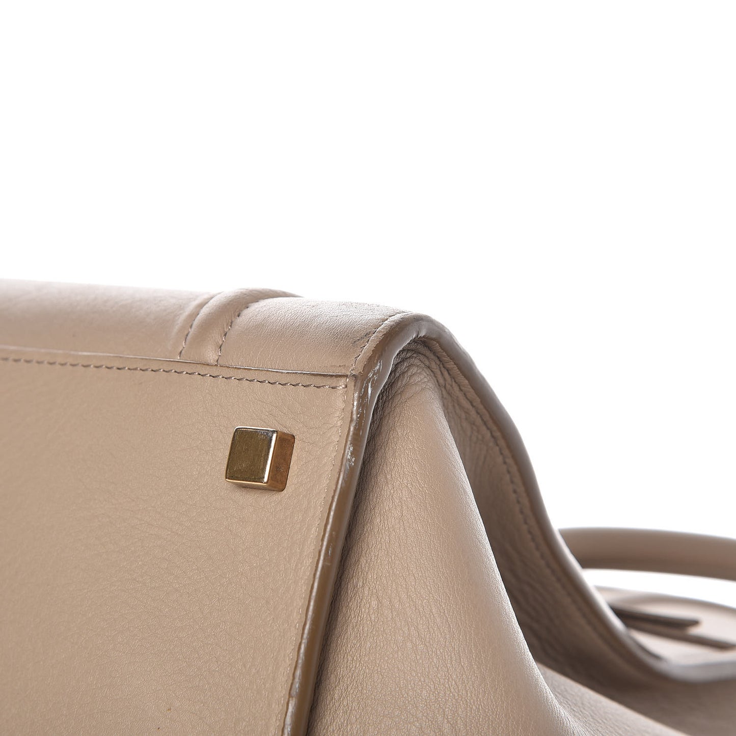 Supple Calfskin Medium Phantom Luggage Beige