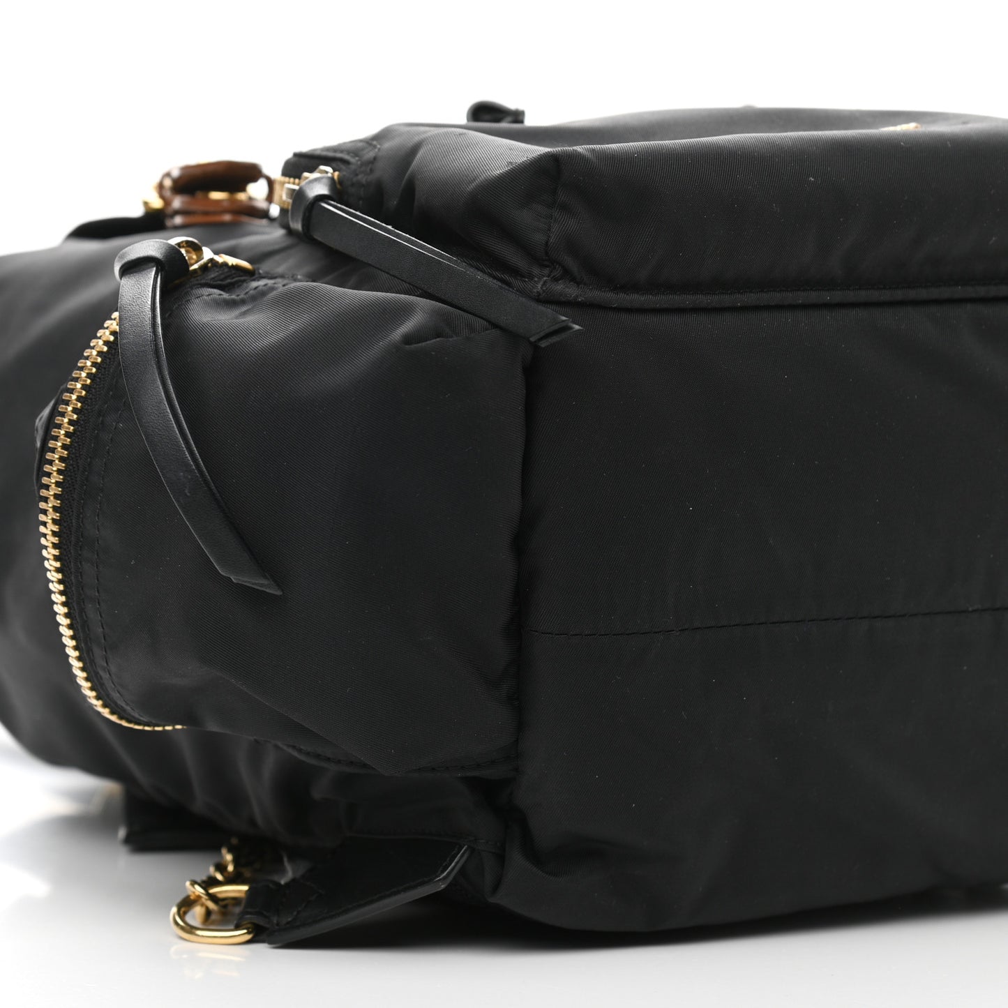 Nylon Medium Rucksack Backpack Black