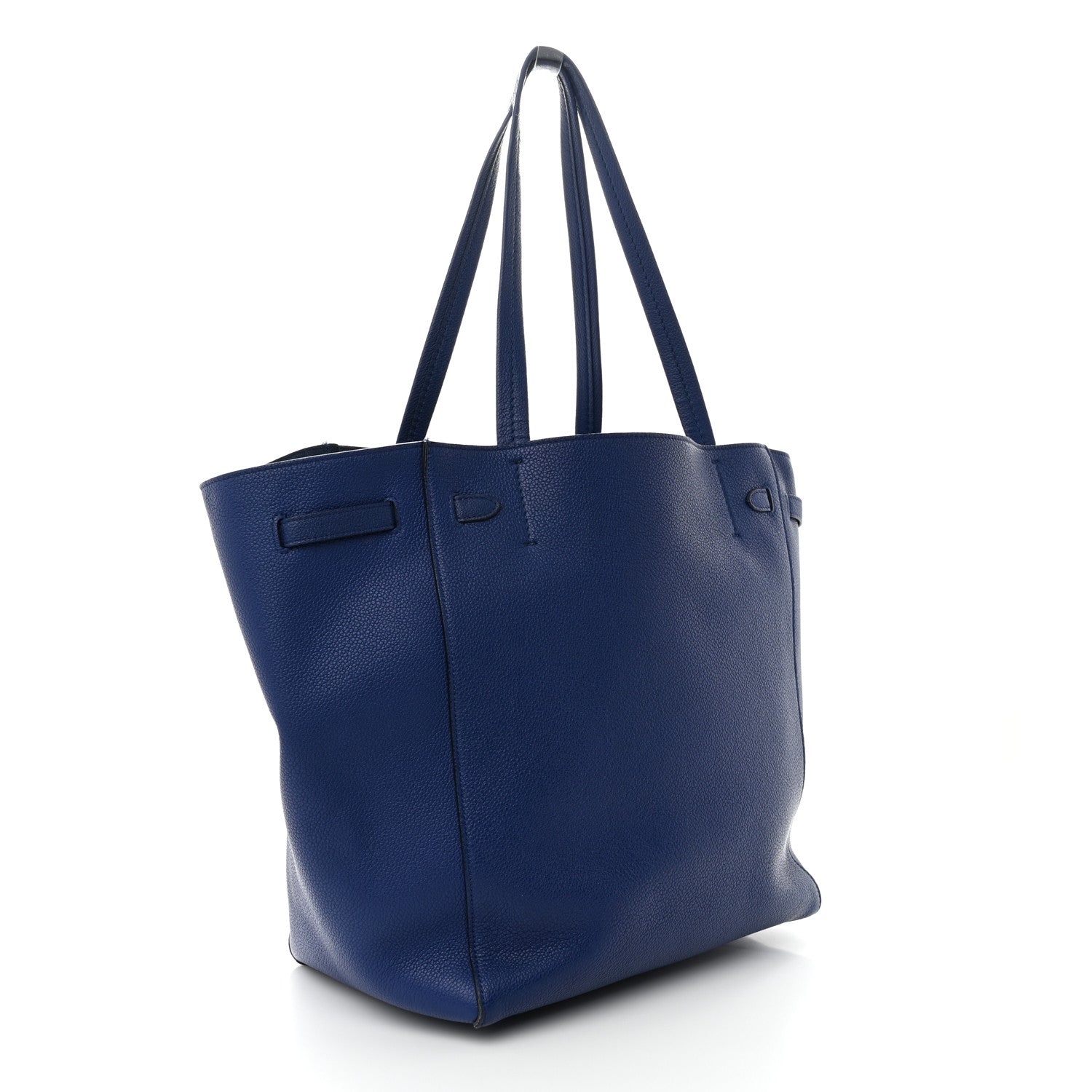 Celine Soft Grained Calfskin Small Belt Cabas Phantom Deep Blue 3 of 16