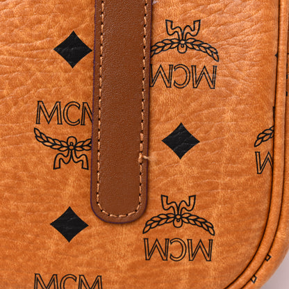 MCM Visetos Large Liz Reversible Shopper Tote Cognac 8 of 14