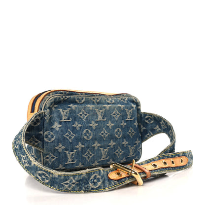 Louis Vuitton Monogram Denim Bum Bag Blue 3 of 8
