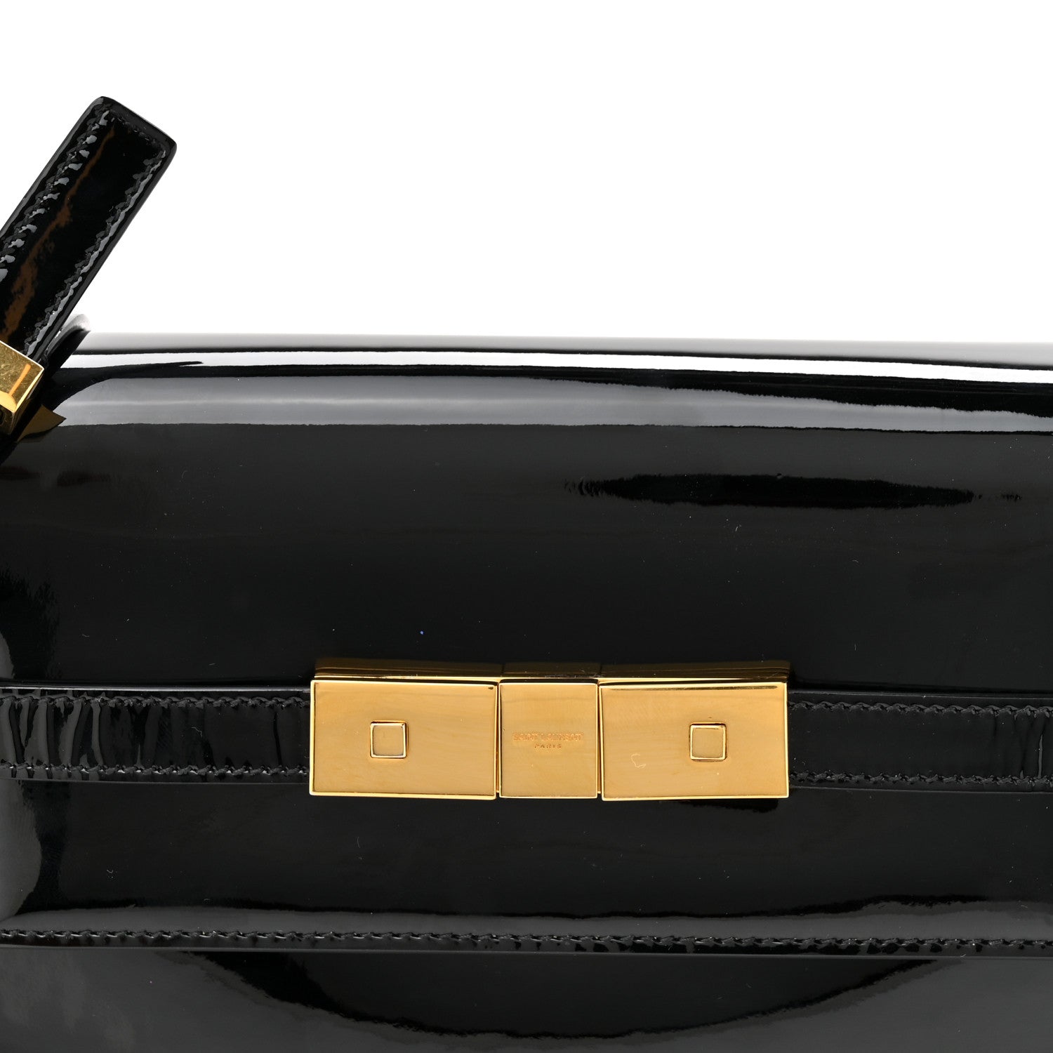 Saint Laurent Patent Small Manhattan Shoulder Bag Black 7 of 11