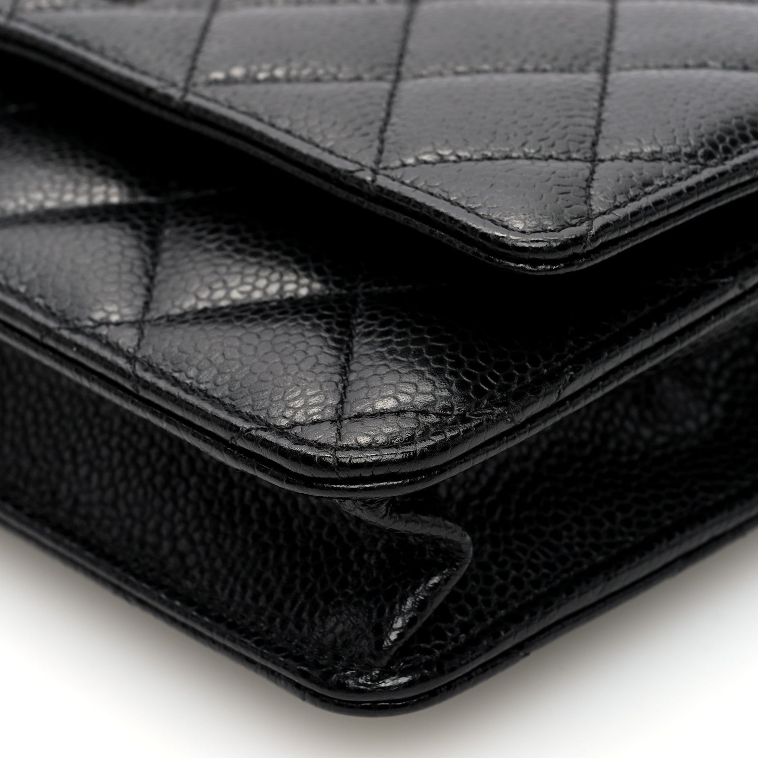 Chanel Caviar Quilted Wallet On Chain WOC Black 10 of 11