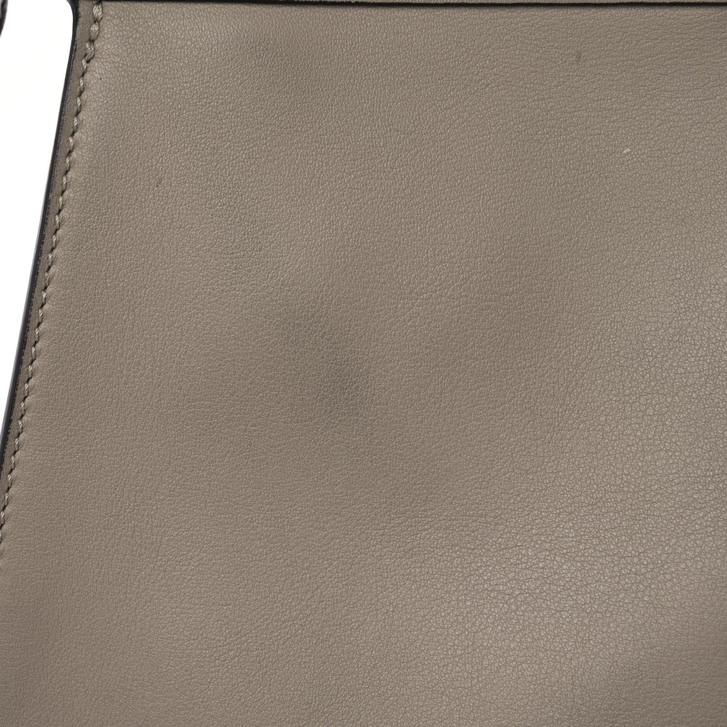 Fendi Vitello Seta Shiny Nappa Plexiglass Medium Peekaboo I SEE U Satchel Tortora 8 of 16