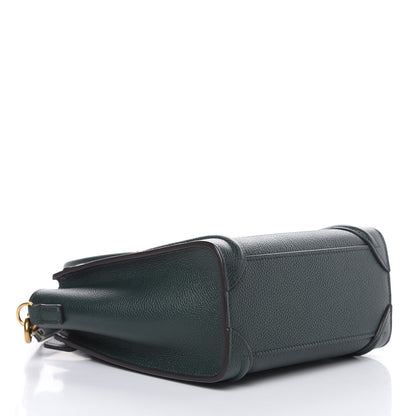 Celine Drummed Calfskin Nano Luggage Amazone 4 of 10