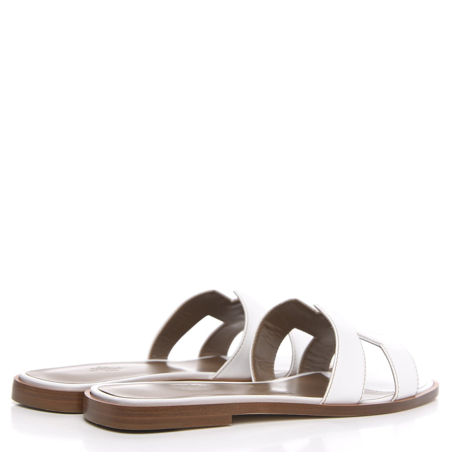 Box Calfskin Oran Sandals 39.5 White
