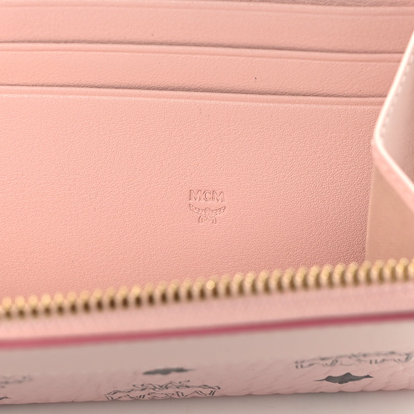 Visetos Large Zip Around Wallet Powder Pink