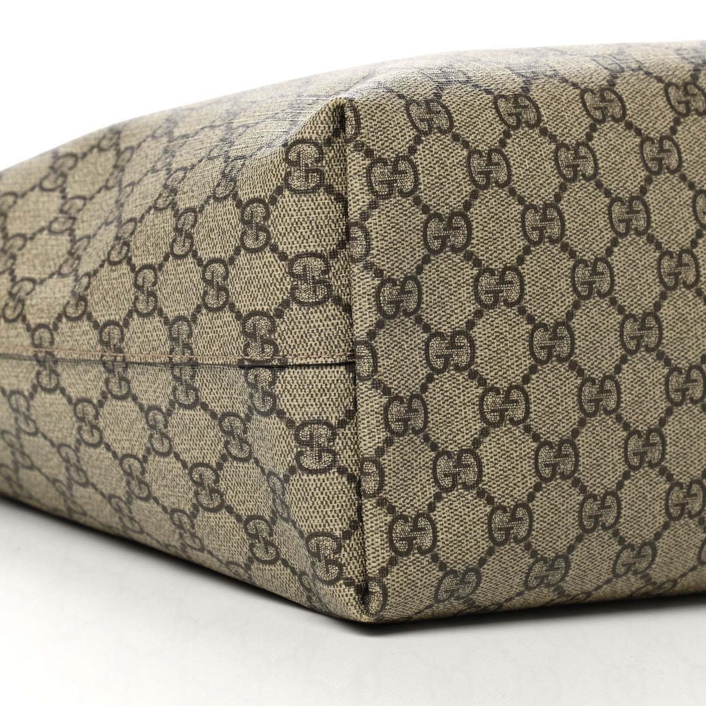 GG Supreme Monogram Medium Ophidia Shopping Tote Brown