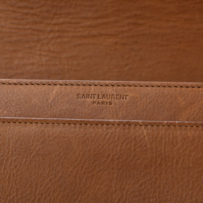Saint Laurent Calfskin Large Monogram Sunset Tan 8 of 10