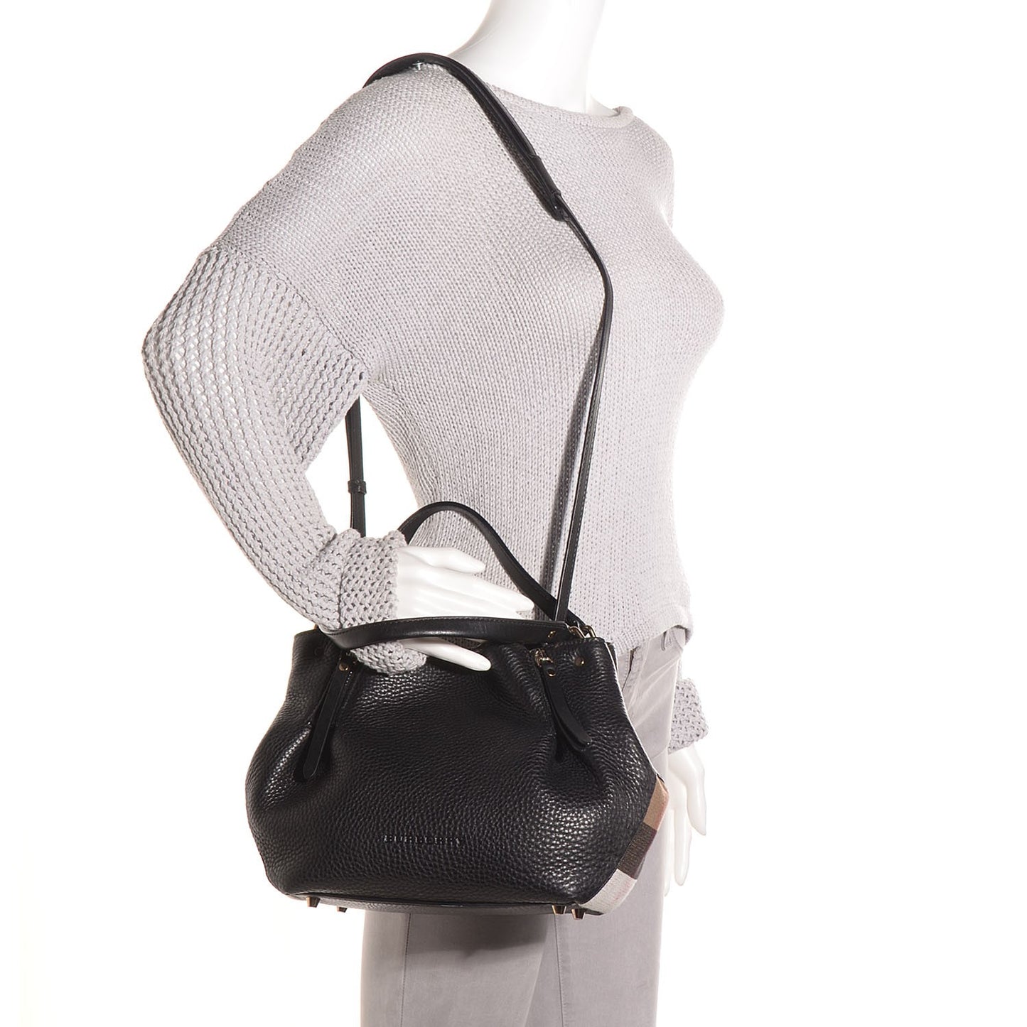 Leather Small Maidstone Satchel Black