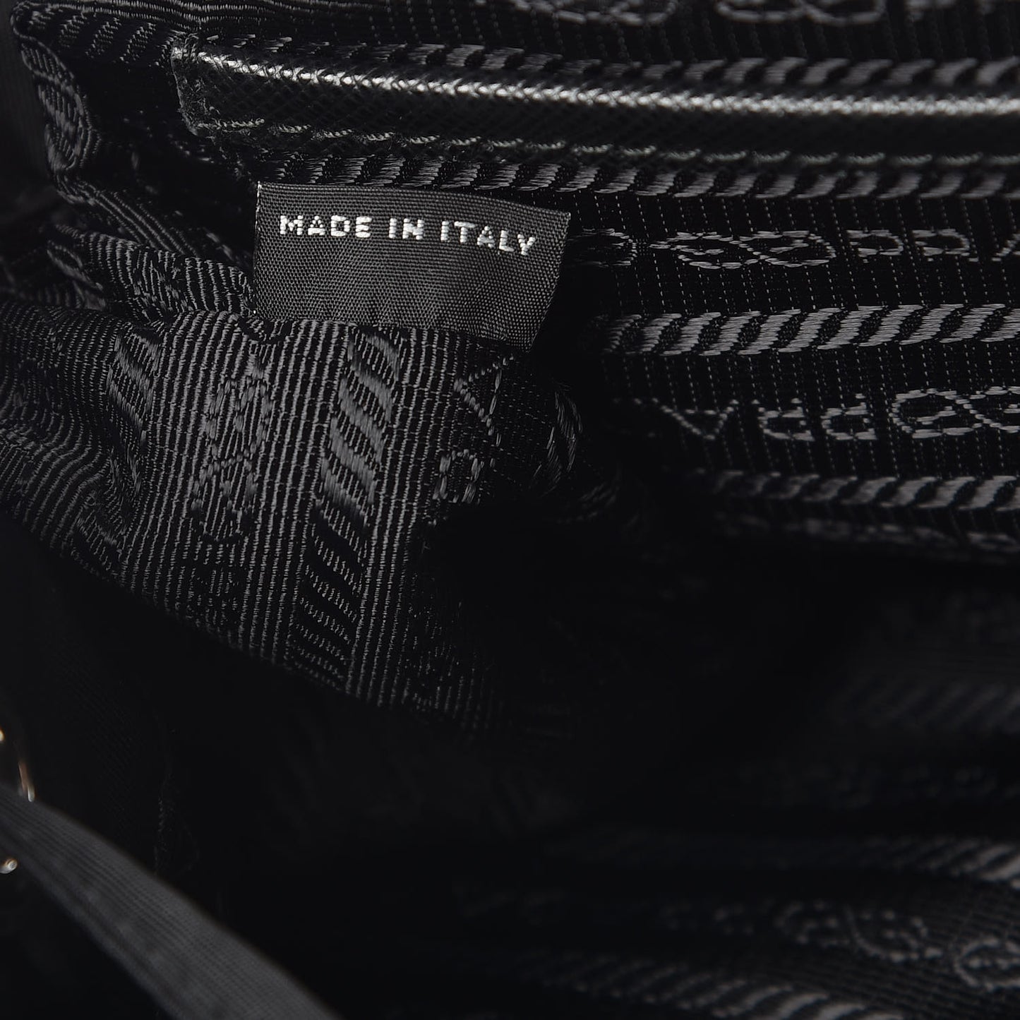 Tessuto Nylon Saffiano Medium Backpack Black
