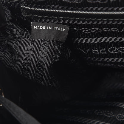 Prada Tessuto Nylon Saffiano Medium Backpack Black 7 of 10
