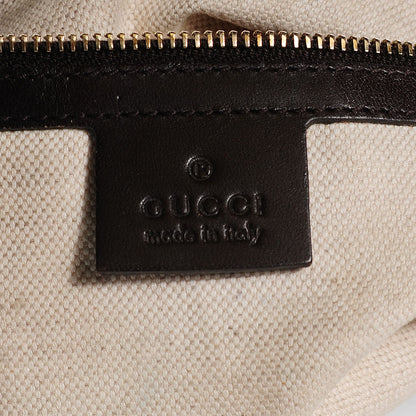Gucci Monogram Vintage Web Medium Hobo Dark Brown 6 of 11
