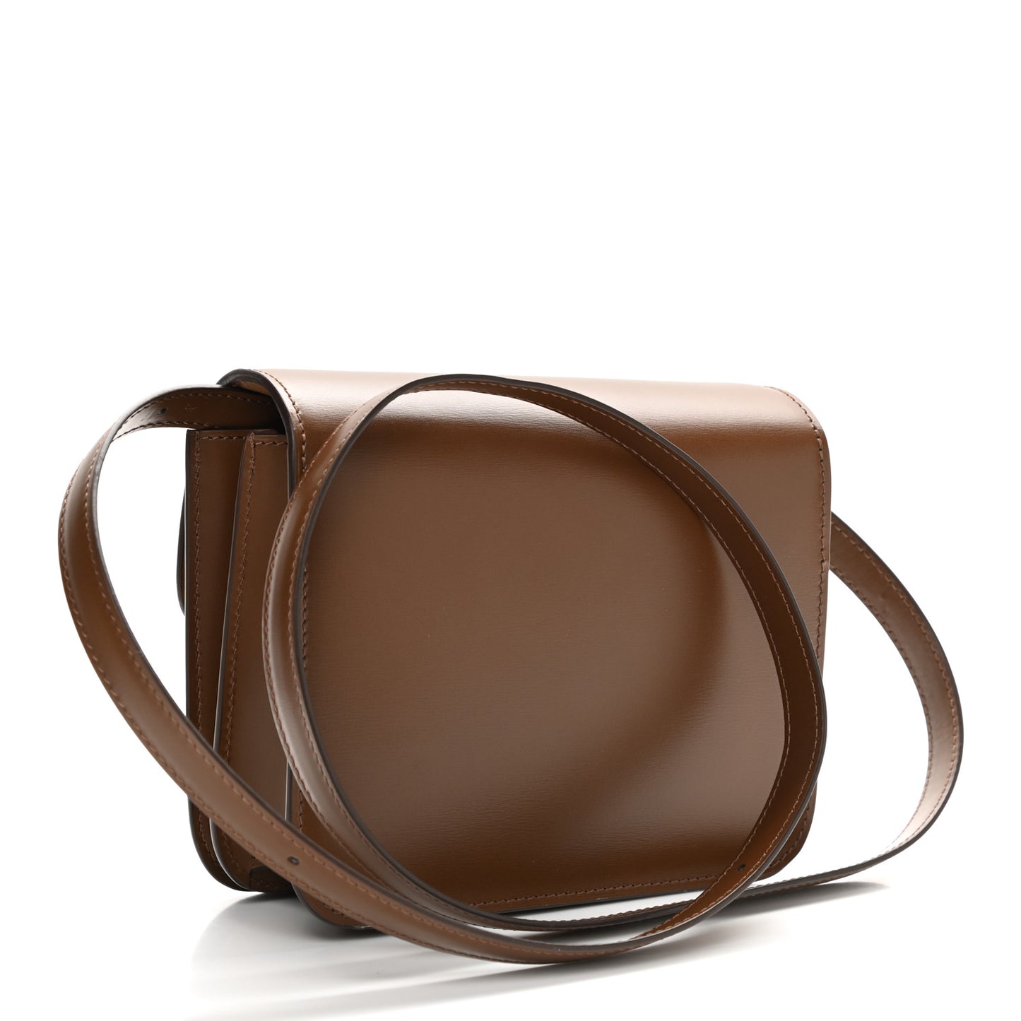 Box Calfskin Teen Classic Box Flap Bag Camel