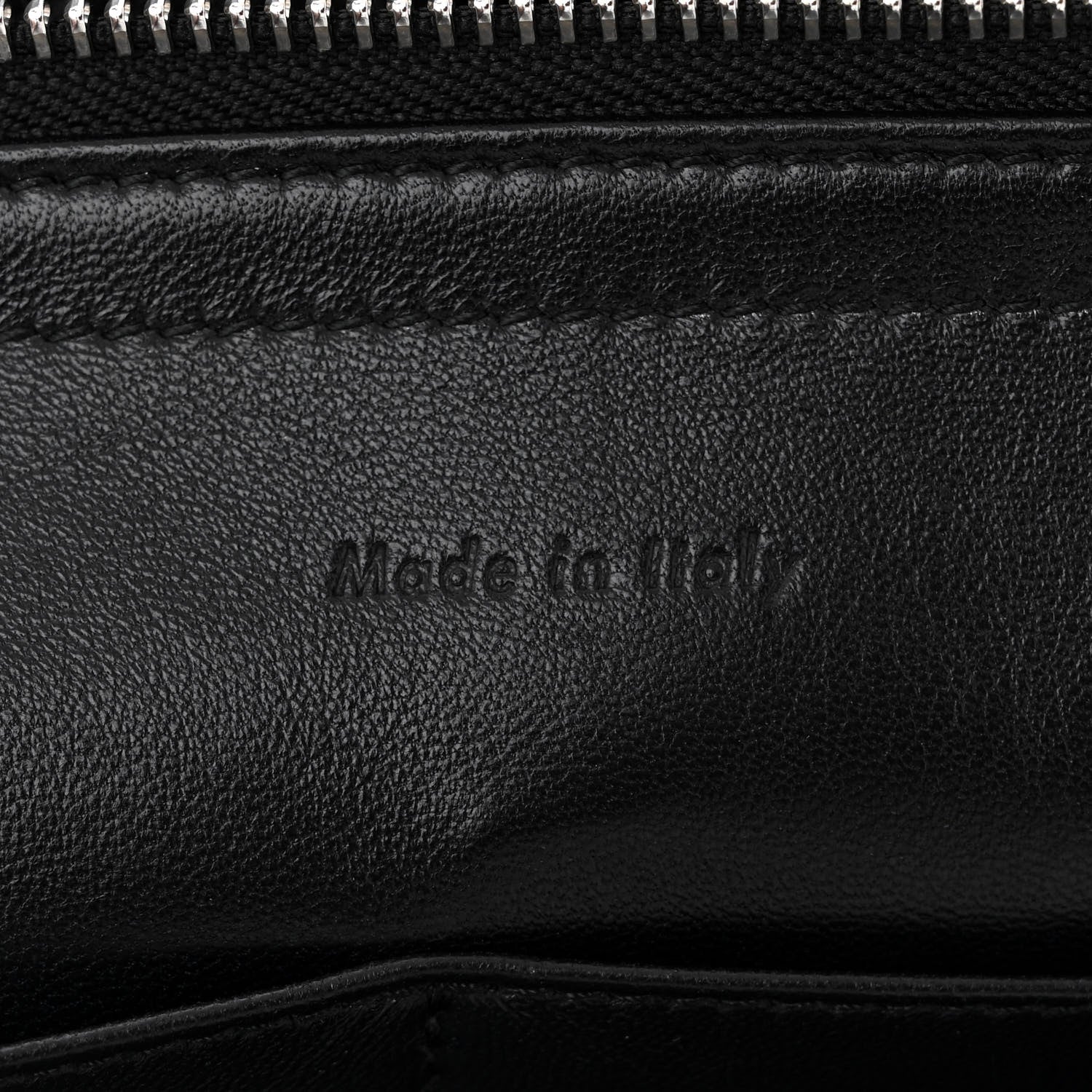 Celine Paperweight Calfskin Medium Tri-Fold Bag Black 7 of 10