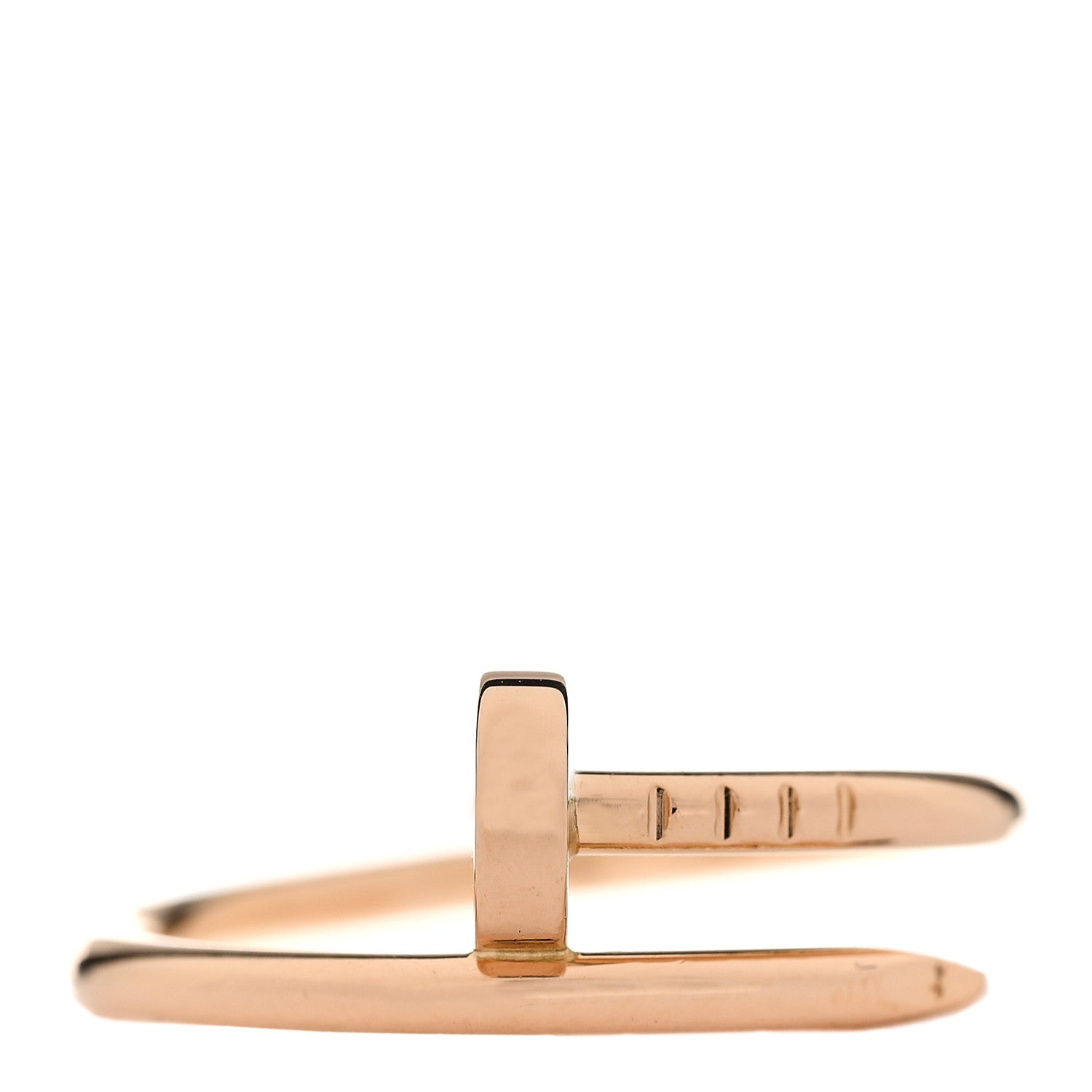 Cartier 18K Pink Gold Small Juste Un Clou Ring 54 6.75 1 of 6