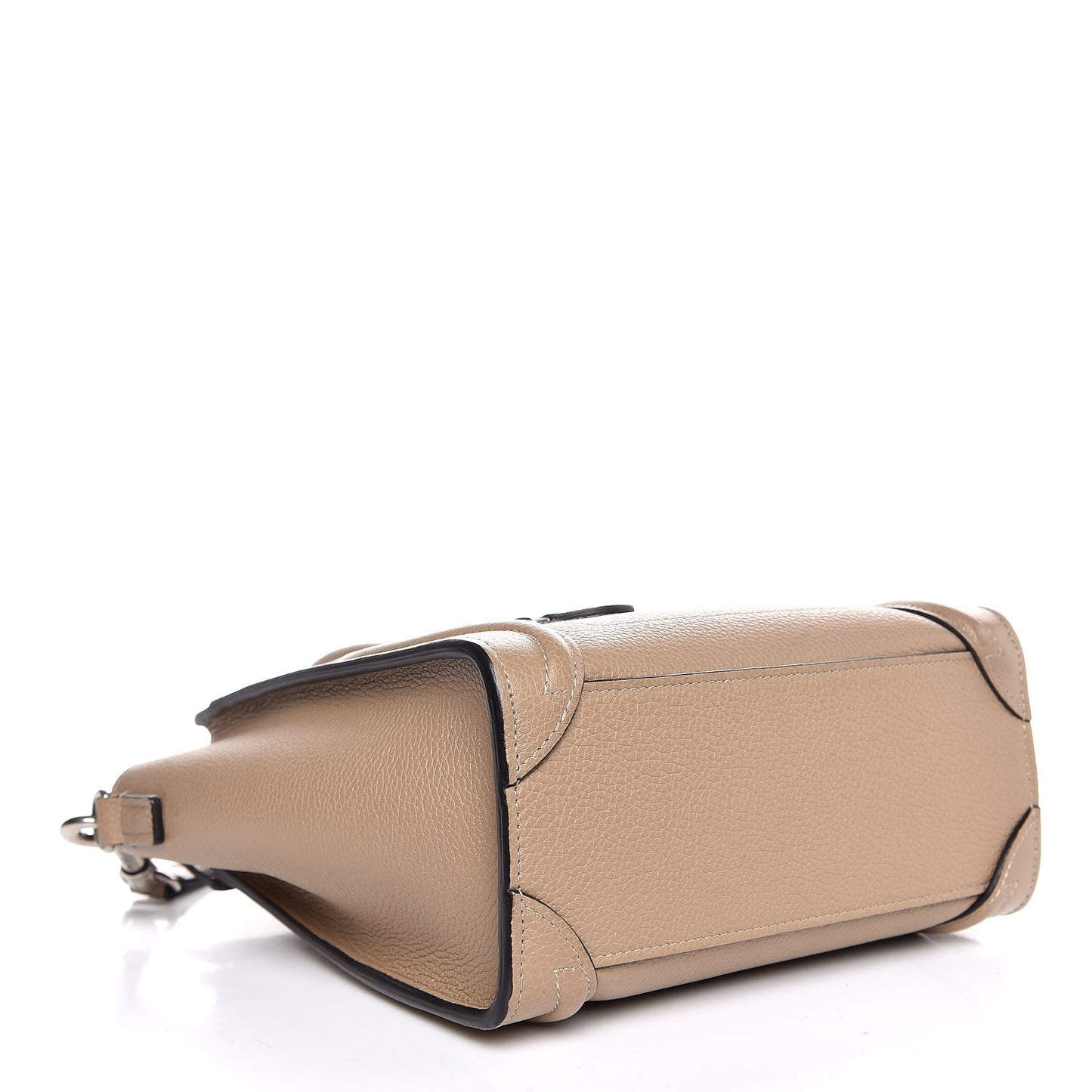 Drummed Calfskin Nano Luggage Dune