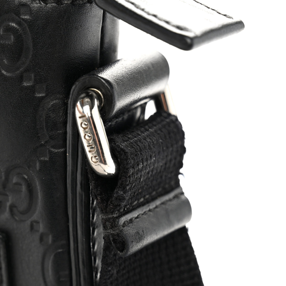 Guccissima Signature Small Messenger Bag Black