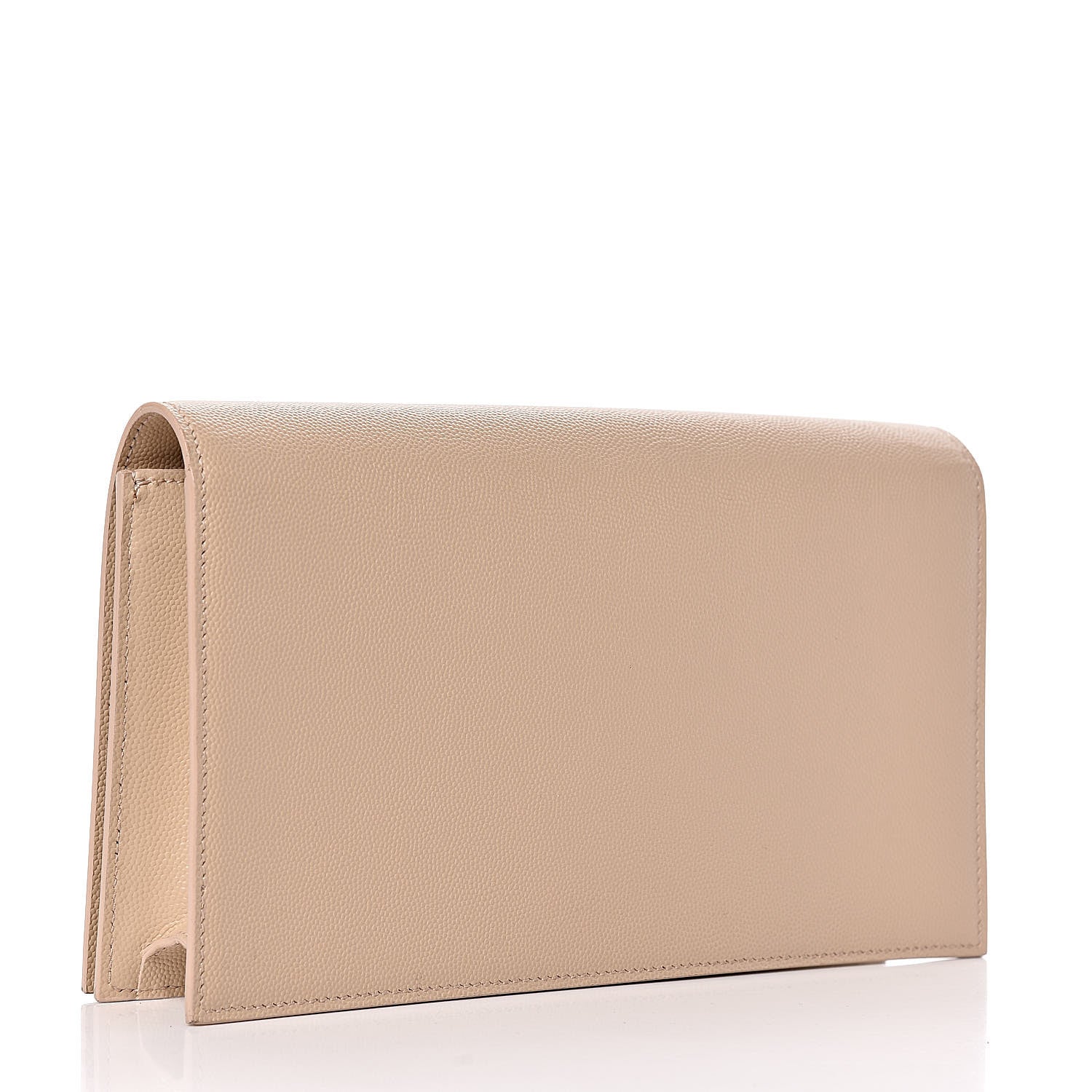 Saint Laurent Grain De Poudre Classic Kate Monogram Clutch Nude Powder 3 of 12