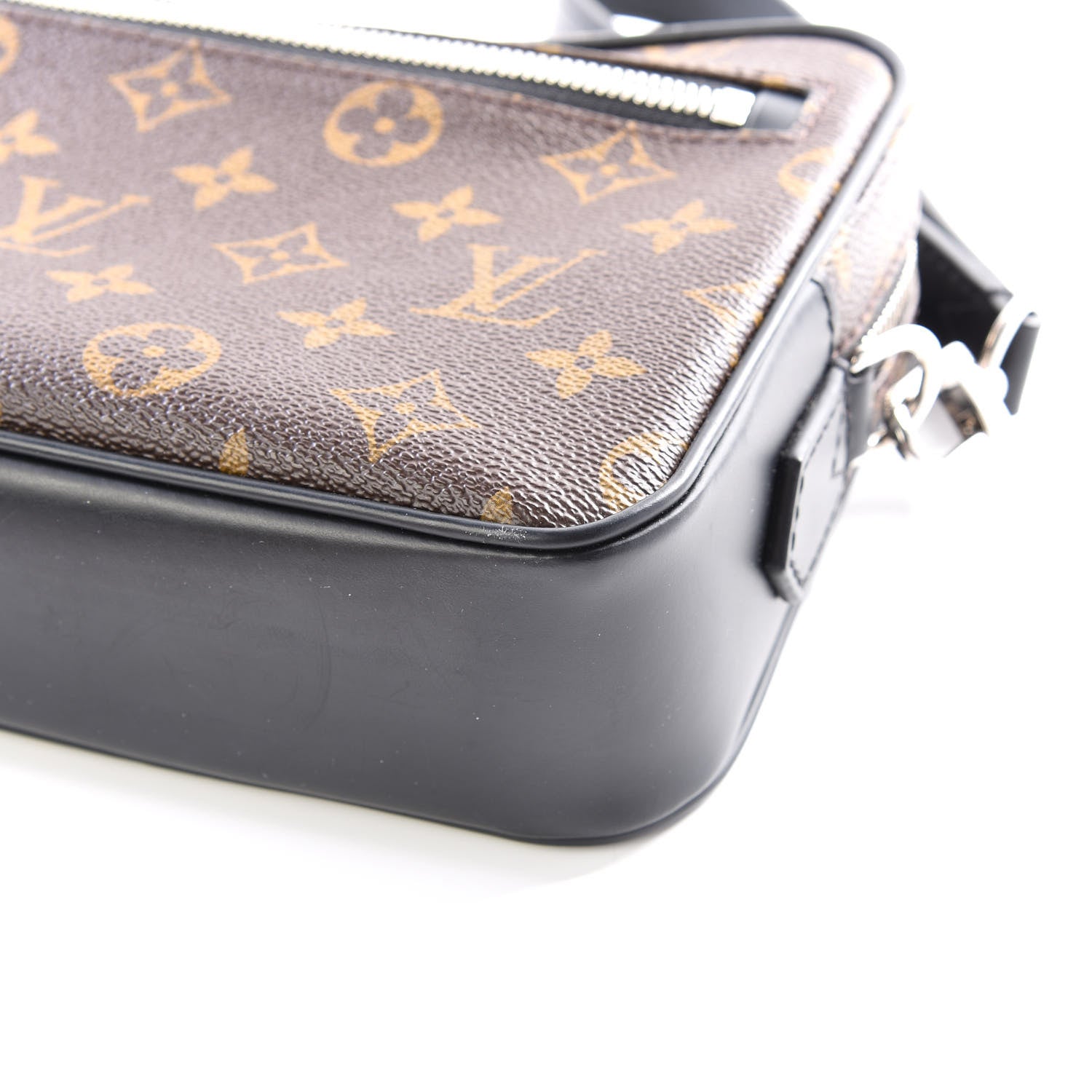 Louis Vuitton Monogram Macassar Kasai Clutch Black 6 of 12