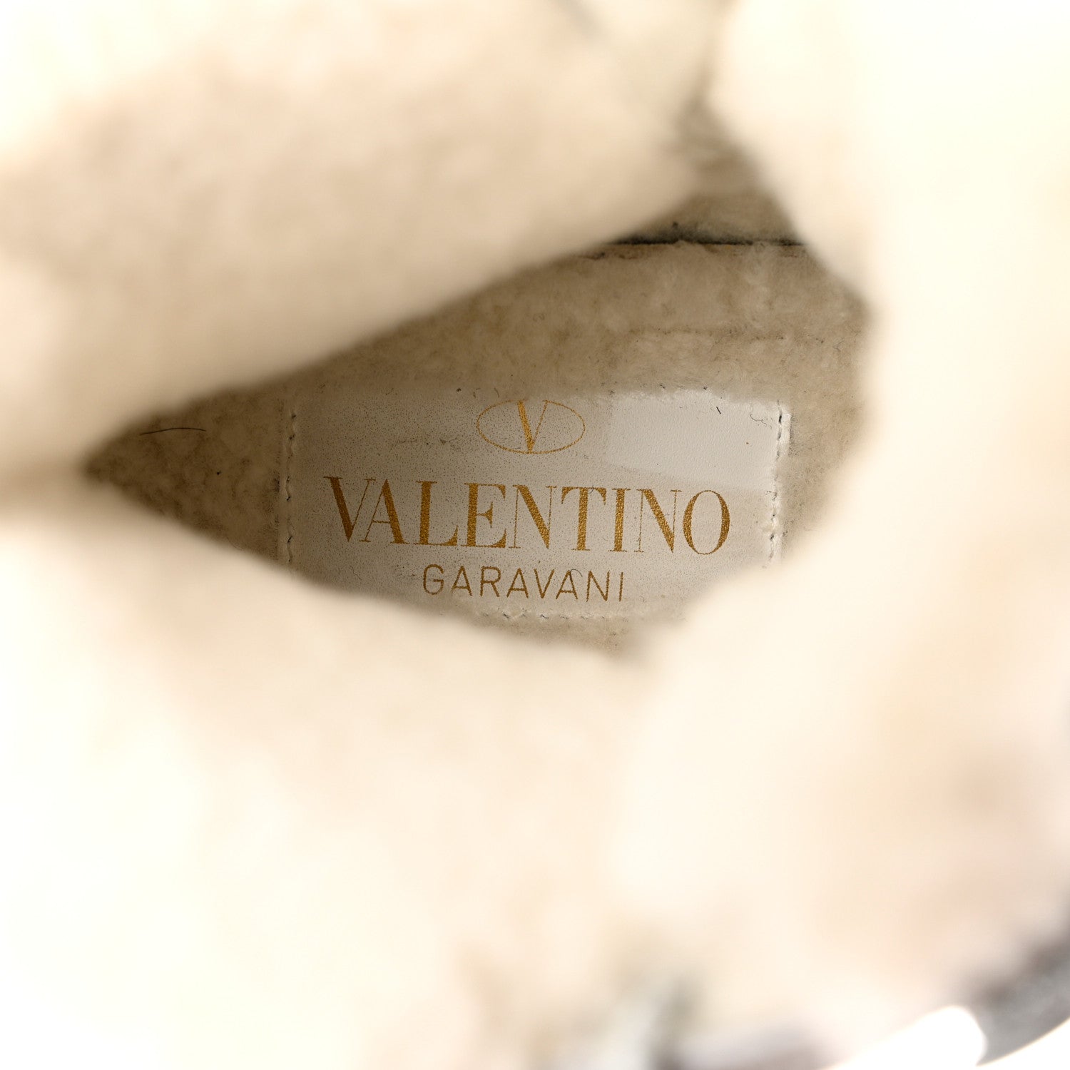 Valentino Garavani Metallic Calfskin Suede Shearling Shegoes High Top Sneakers 38 Argento 4 of 9