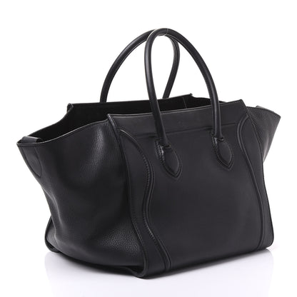 Celine Supple Calfskin Medium Phantom Luggage Black 2 of 12