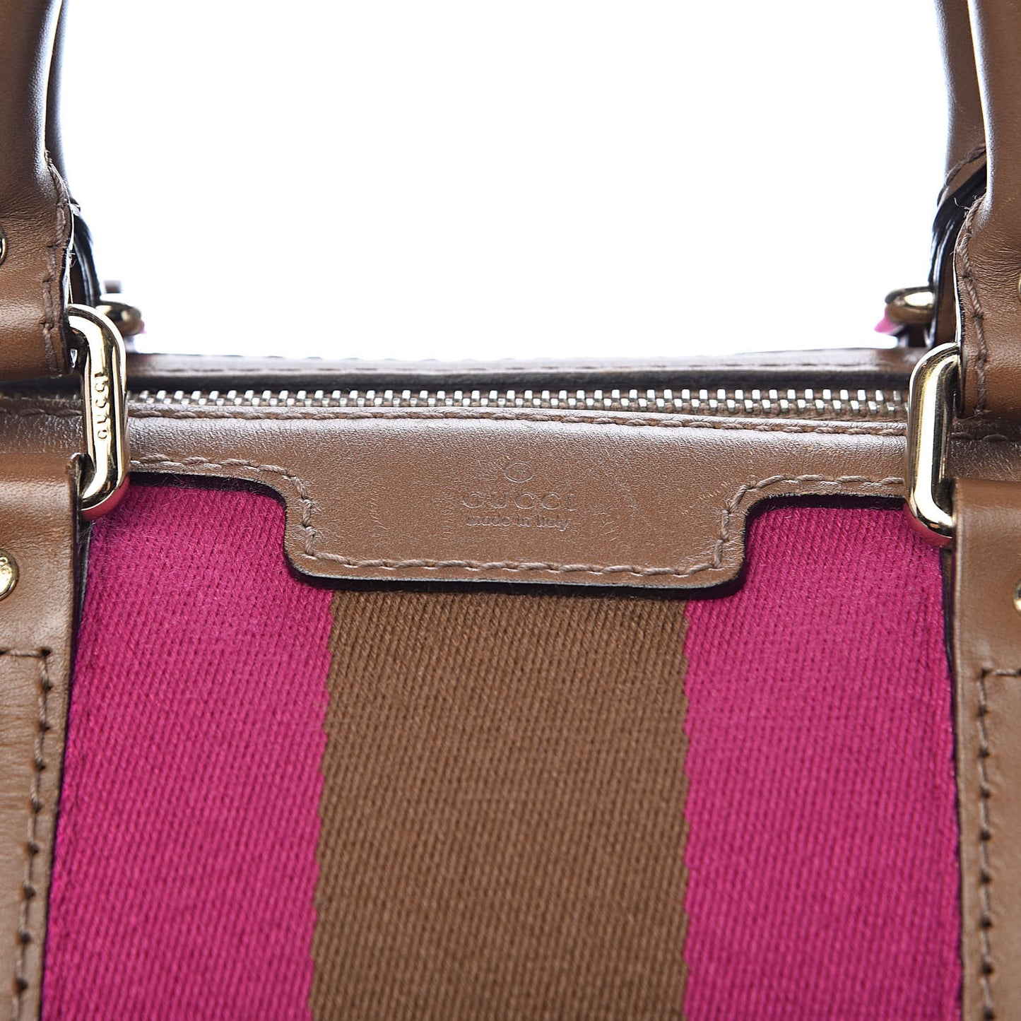 Monogram Vintage Web Medium Boston Maple Brown
