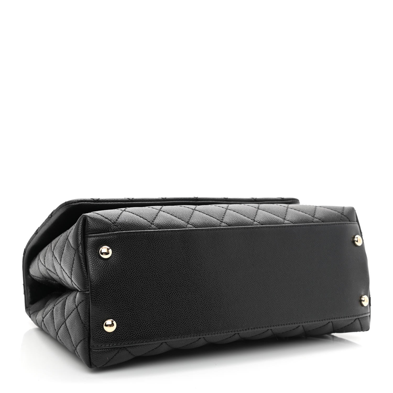 Chanel Caviar Quilted Small Coco Handle Flap Black 4 of 10
