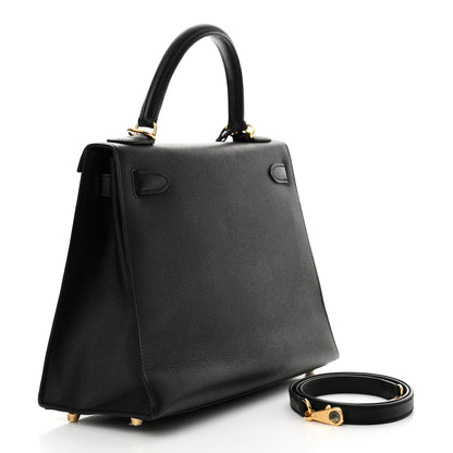 Hermes Epsom Kelly Sellier 28 Black 3 of 17