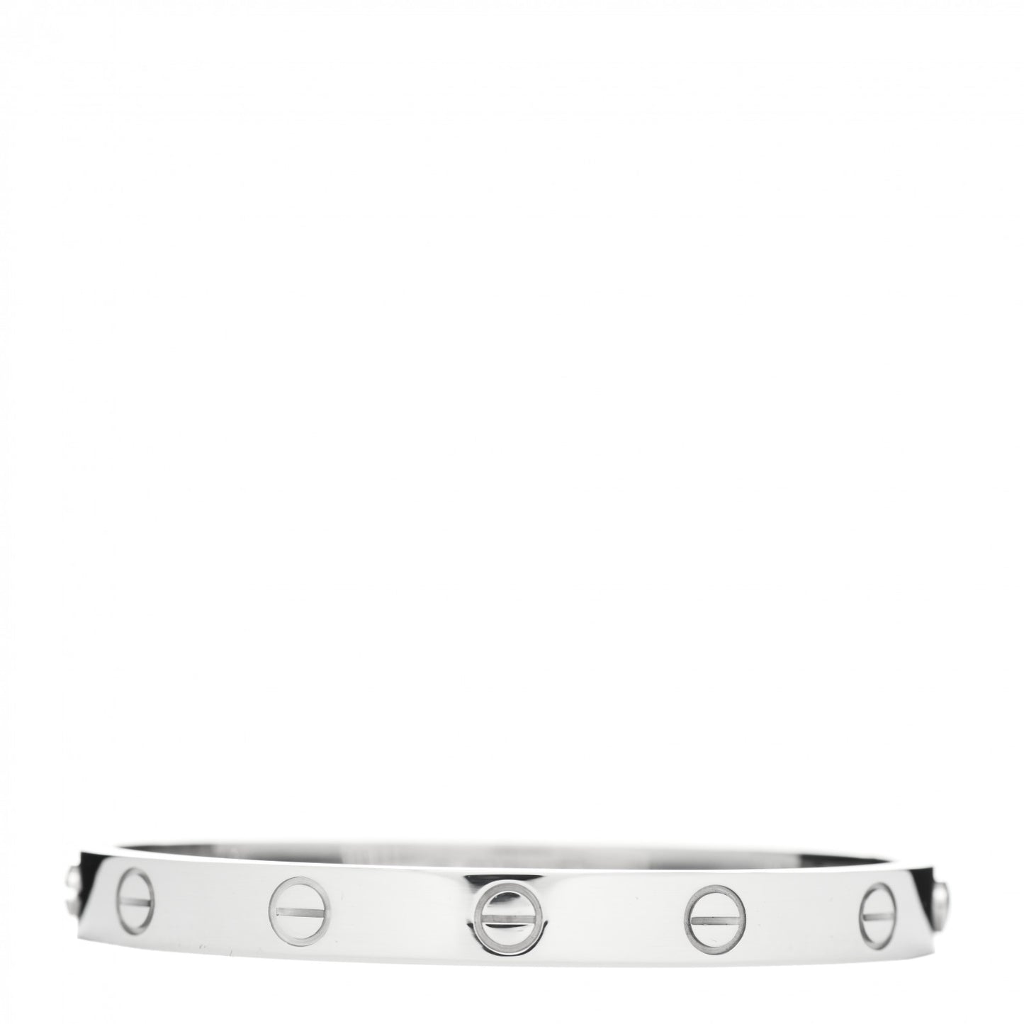 18K White Gold LOVE Bracelet 16