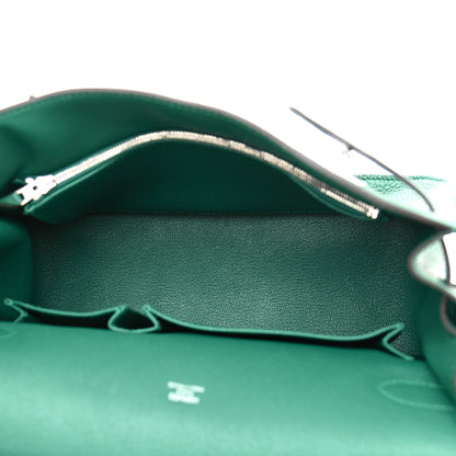 Hermes Taurillon Clemence Jypsiere 28 Malachite 4 of 10
