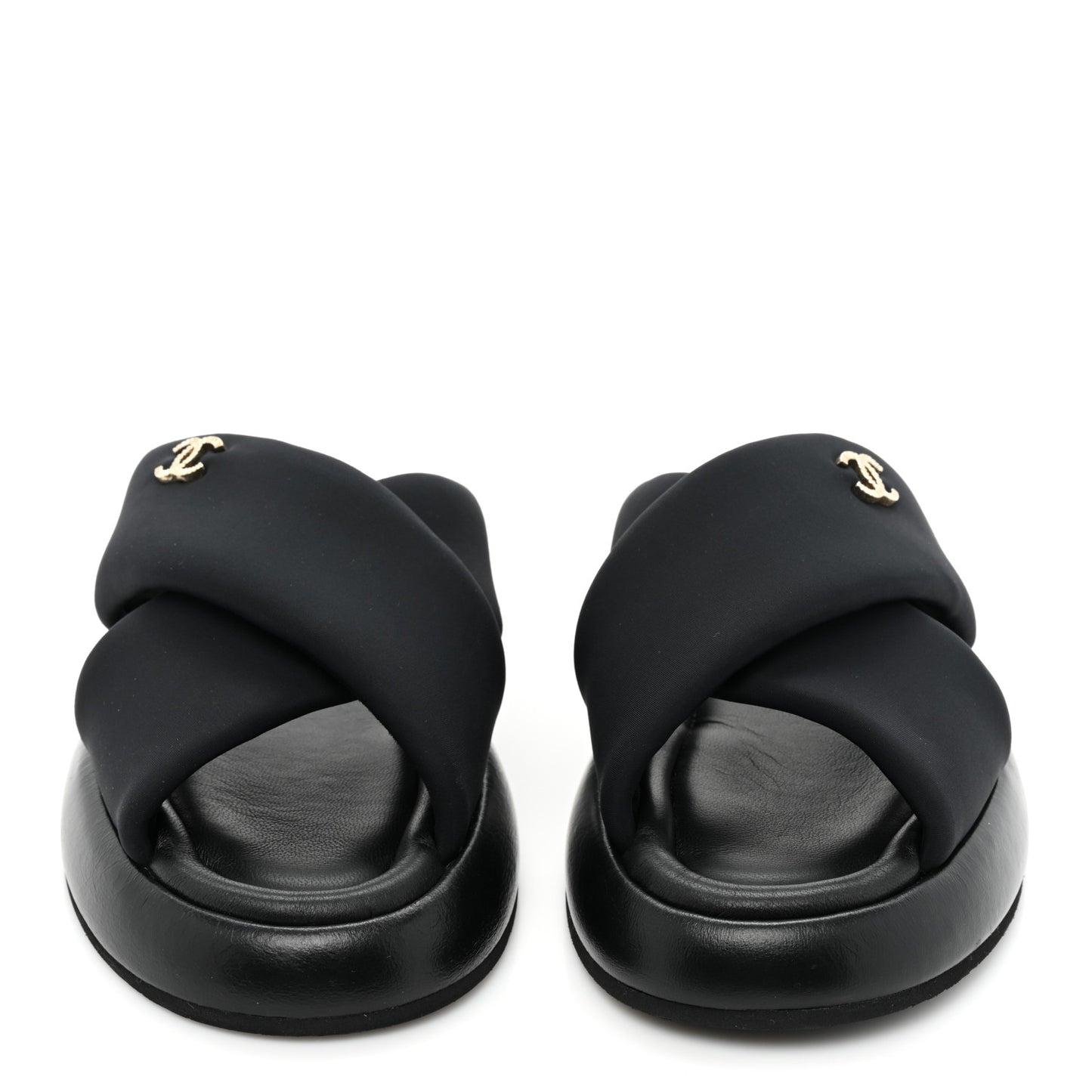 Fabric CC Mules Sandals 37 Black