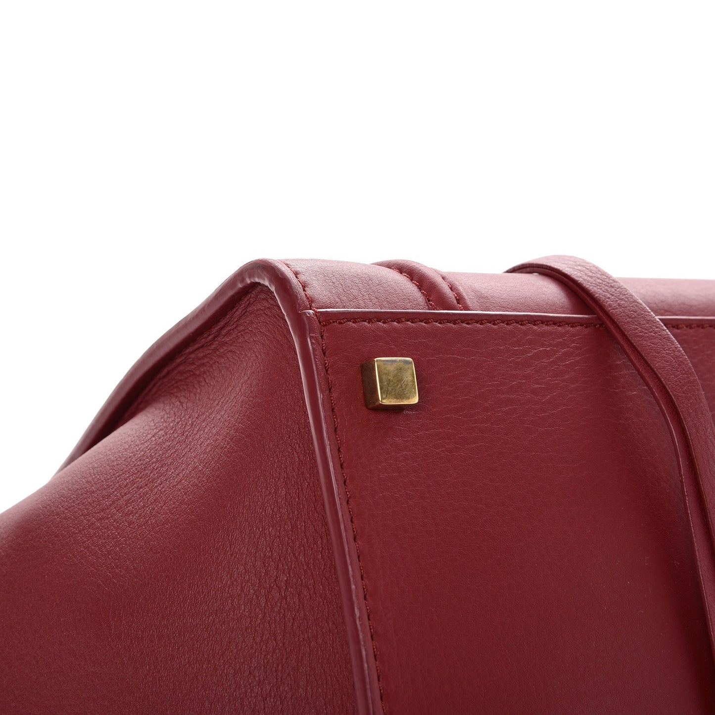 Supple Calfskin Medium Phantom Luggage Red