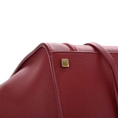 Celine Supple Calfskin Medium Phantom Luggage Red 11 of 14