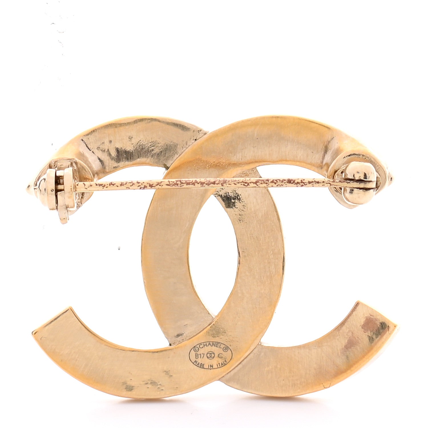 Chanel Baguette Crystal Quilted CC Brooch Gold 3 of 5