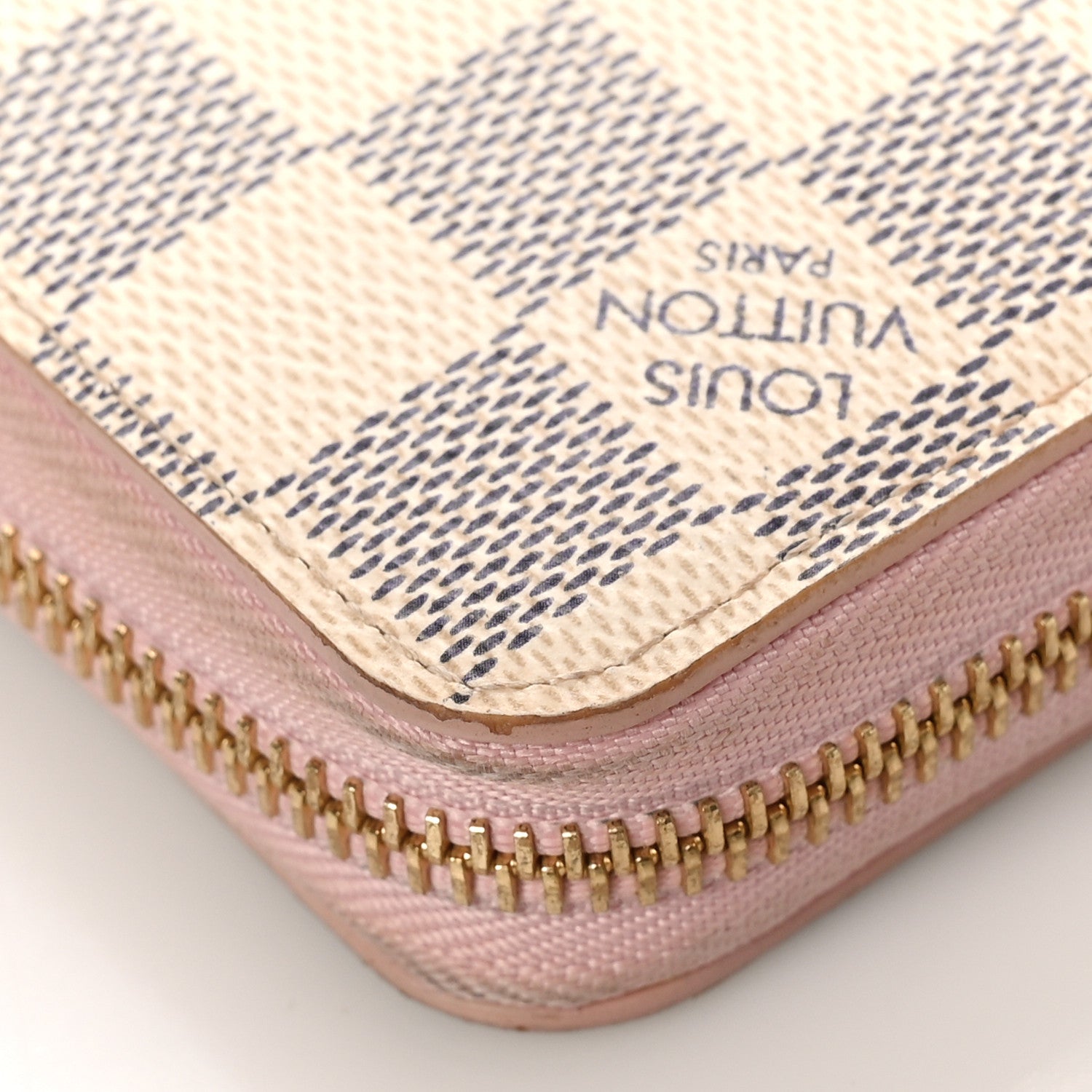 Louis Vuitton Damier Azur Zippy Wallet Rose Ballerine 10 of 11